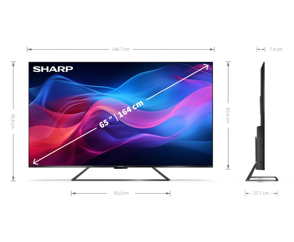 Telewizor Sharp 65GR8765E 65" QLED 4K 144Hz