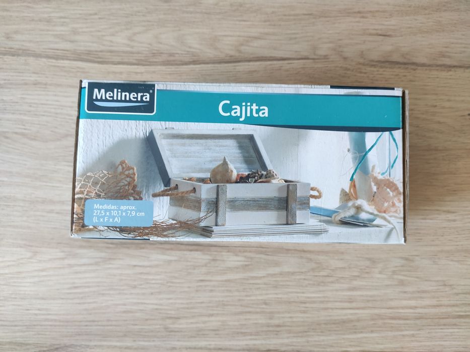 Decoração praia - porta velas e caixa