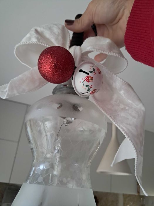 Decoração de Natal em vidro