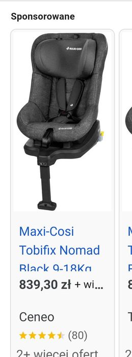 Fotelik maxi cosi 9-18 kg