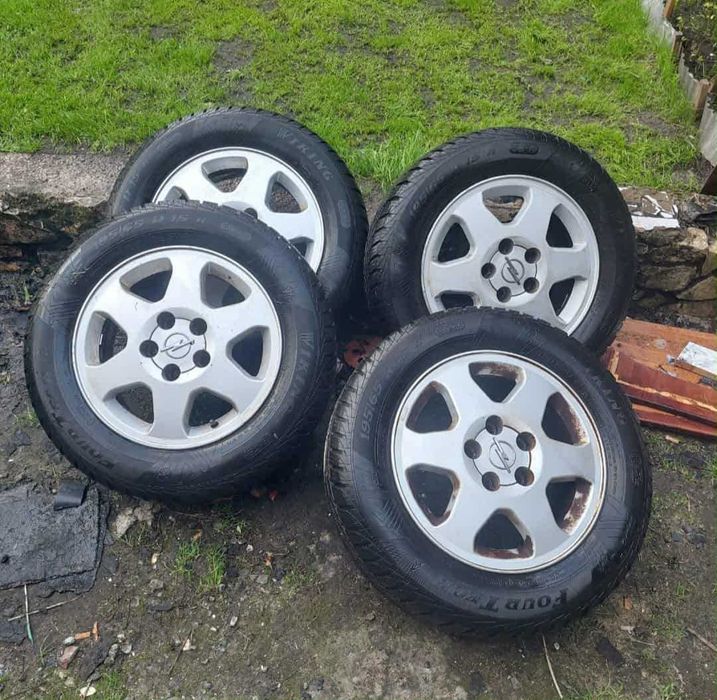 195/65 r15 opony 5x110 wielosezonowe felgi aluminiowe opel koło