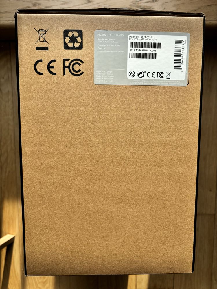 Razer Core X Mercury  External Graphics Enclosure