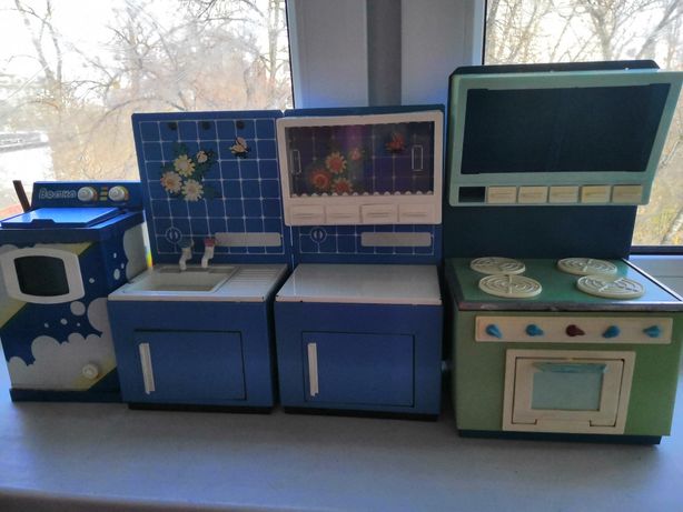 Детская кухня+стиральная машинка (70х годов СССР)