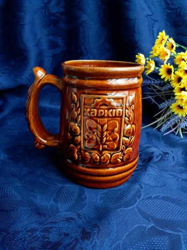 1990! Харків бокал большой керамика майолика кружка Харьков з-д Буди