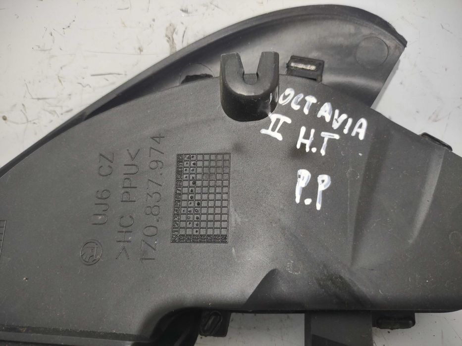 Osłona lusterka prawa SKODA OCTAVIA 2