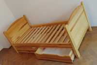 Drewniane porządne łóżko