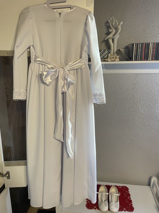 Alba komunijna - sukienka bolerko buty