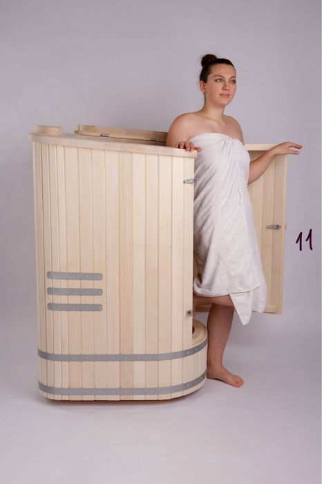 Sauna ziołowa z drewna lipowego – mini SPA, fitosuna