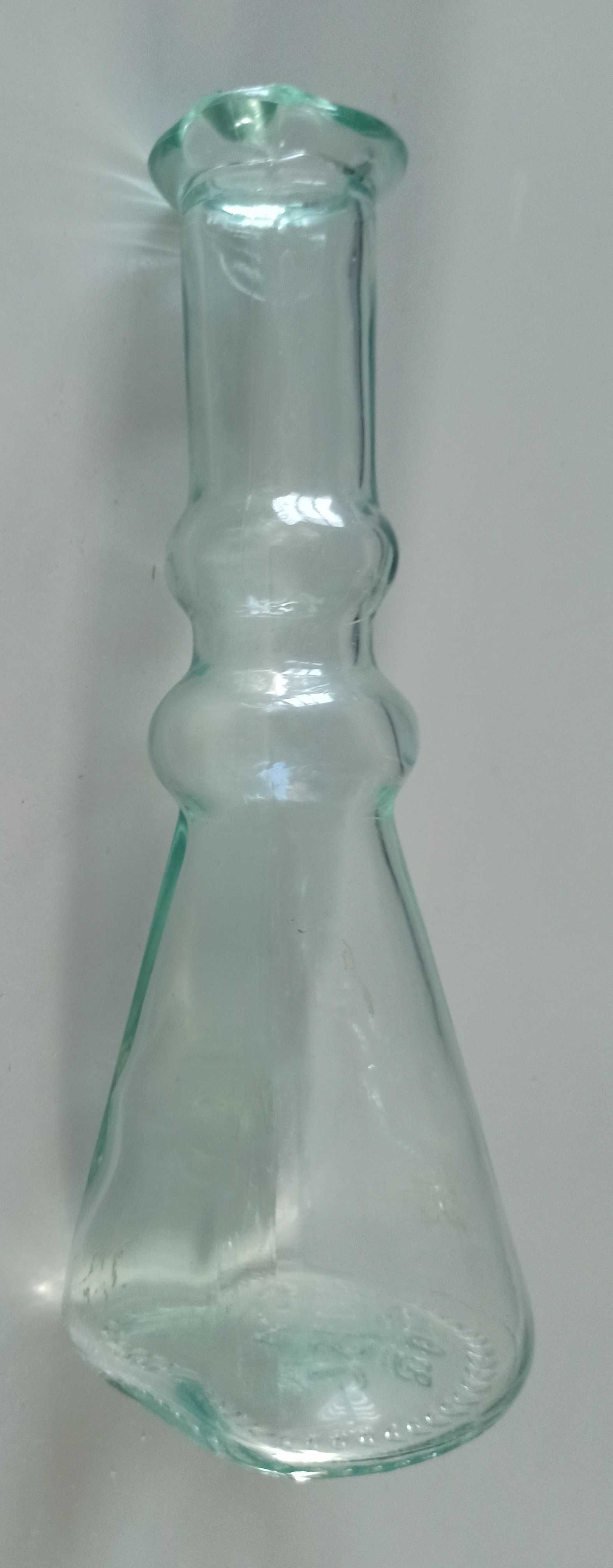 szklana wysoka menzurka probówka, fiolka apteczna 18 cm