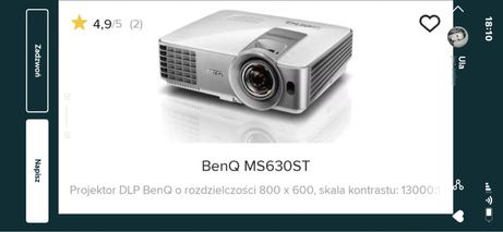 Projektor BENQ Ms630 ST  hdmi Jak nowy