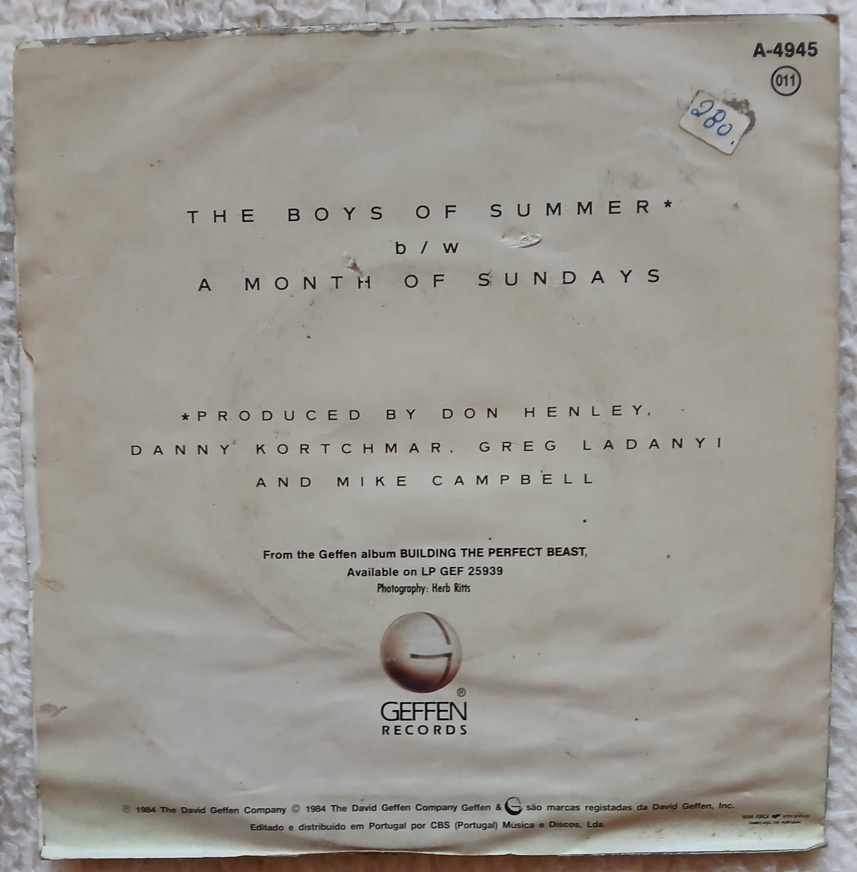 Don Henley – The Boys Of Summer (Vinyl, Single, 7")