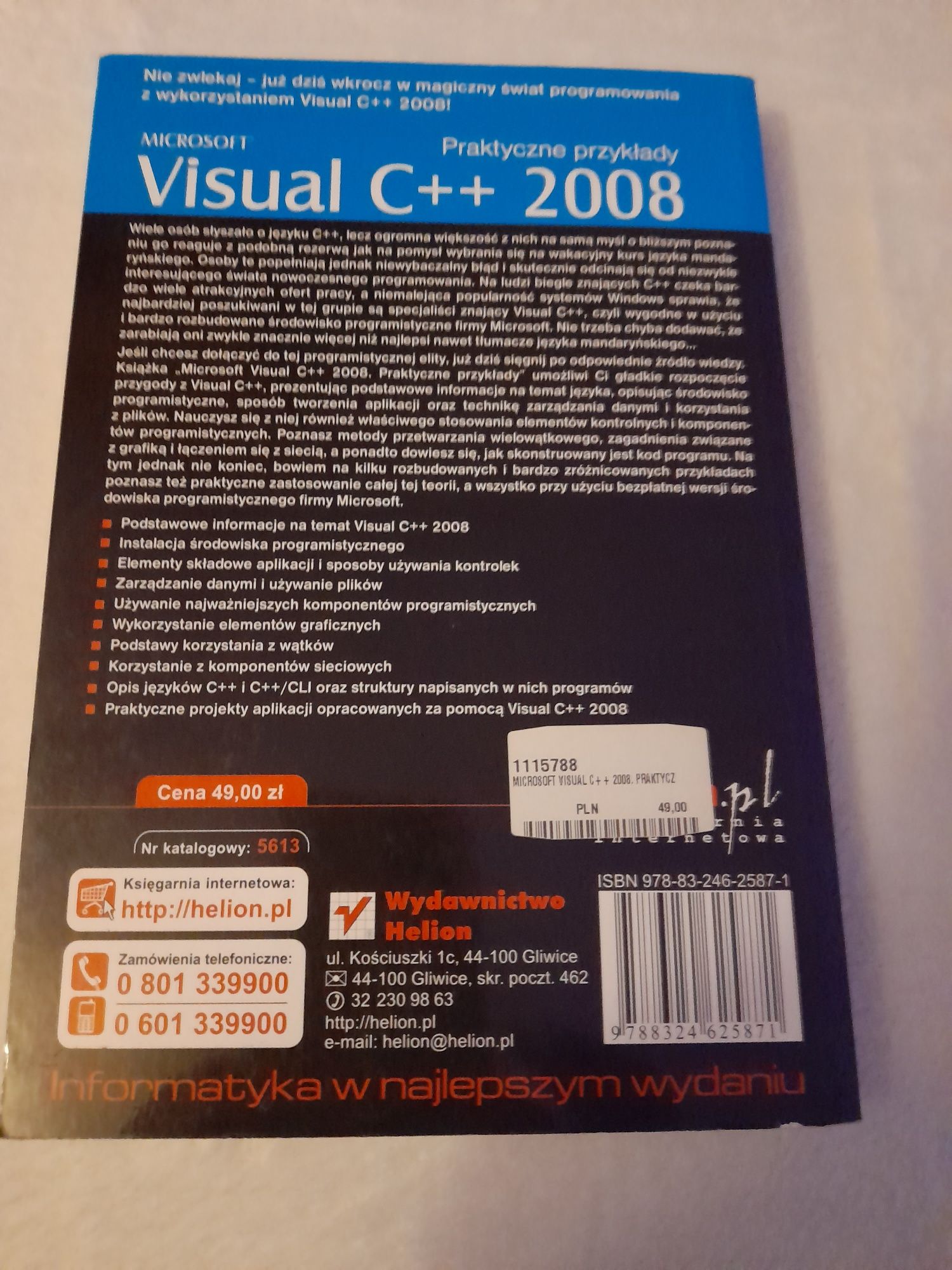Visual C ++2008 Owczarek 2010 r