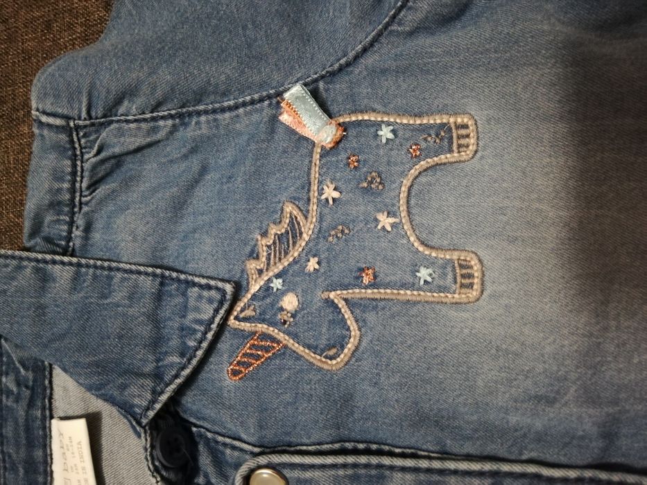 Prześliczna koszula a la dżins w rozm. 92