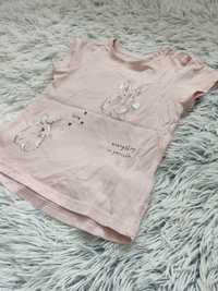 T-shirt dla dziewczynki Smyk króliki roz. 86