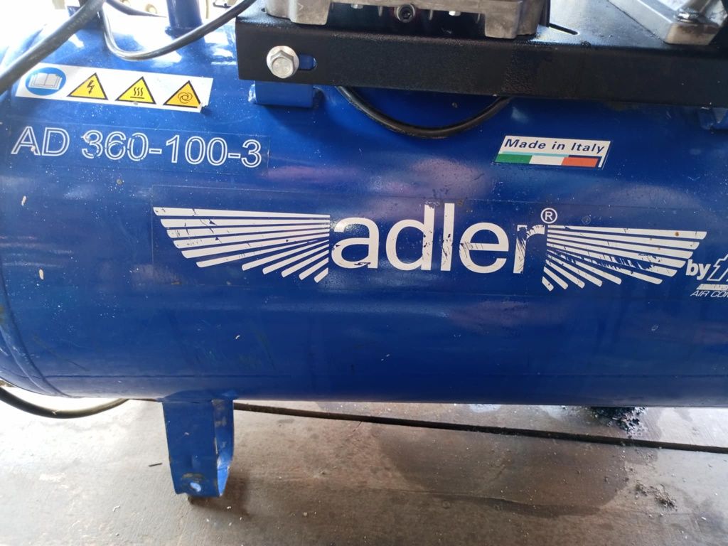 Kompresor sprężarka dwutłokowa Adler 100
