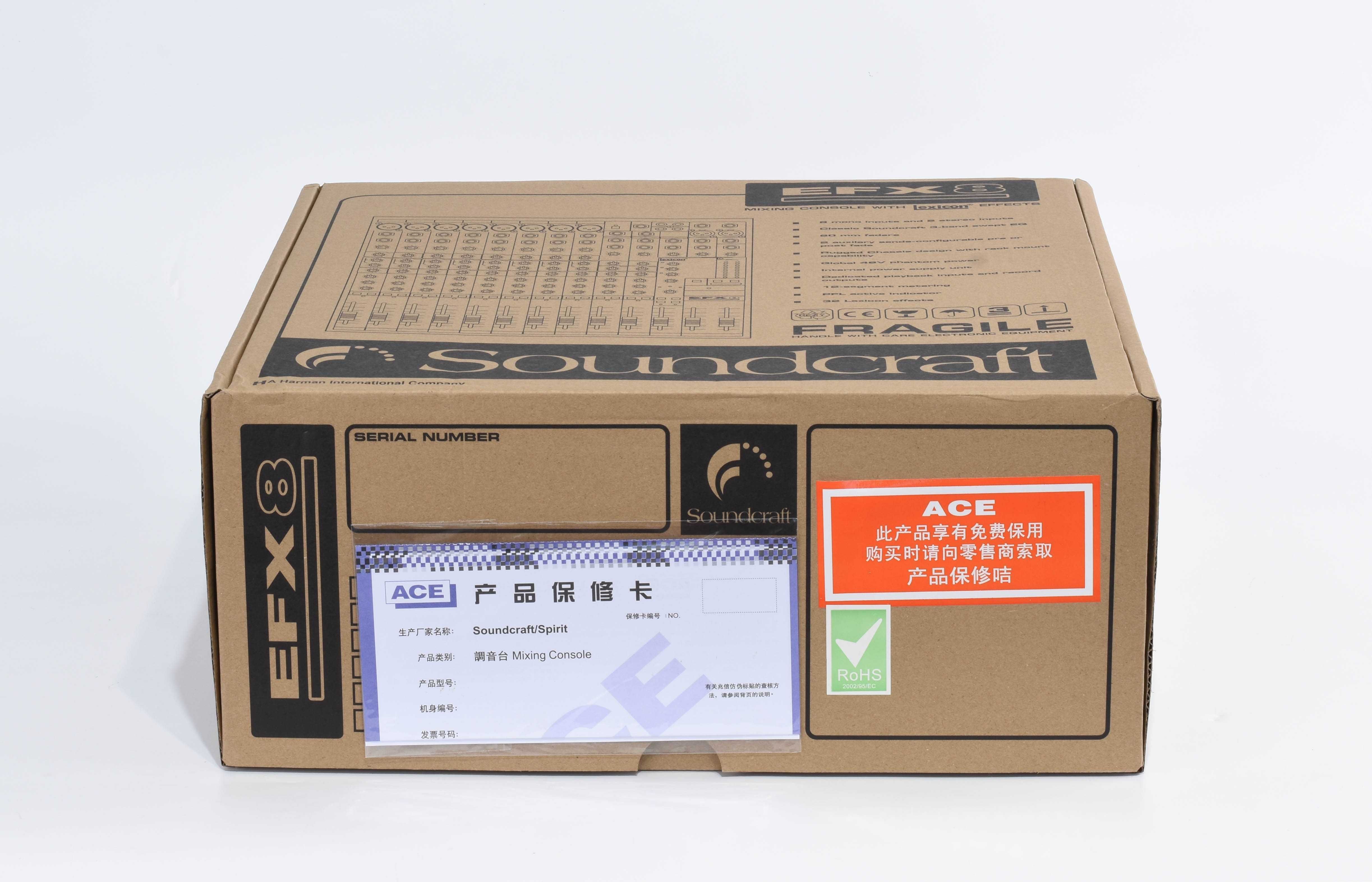 Пасивний мікшерний пульт з процесором ефектів Lexicon SOUNDCRAFT EFX8