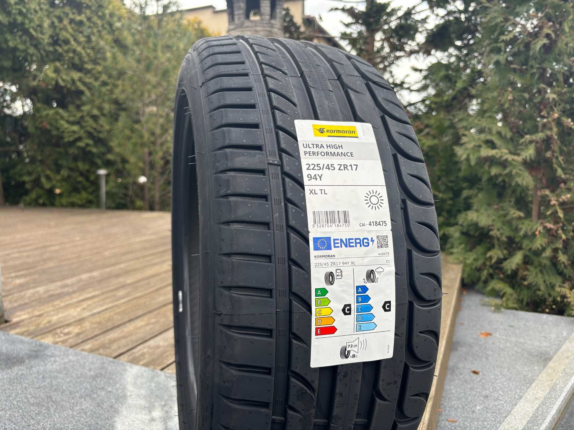 LETNIE 225/45R17 Kormoran UHP 94Y XL prod. 2024r C,C,72db gwar 5lat