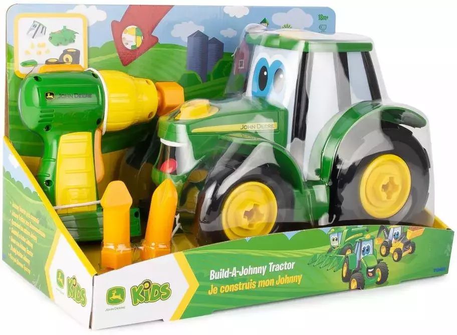 John Deere. Zbuduj traktor Johnny. Tomy. Nowy Produkt