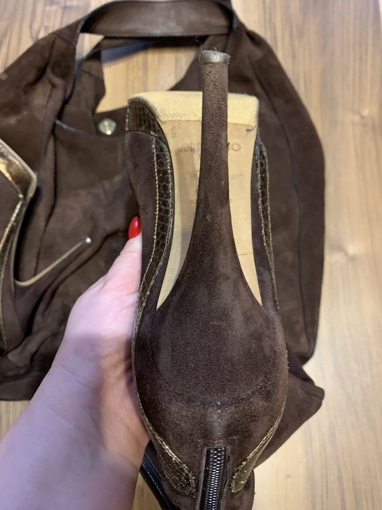 Замш сапожки Jimmy Choo р.36 London