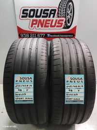 2 pneus semi novos 245-40r19 dunlop - oferta dos portes