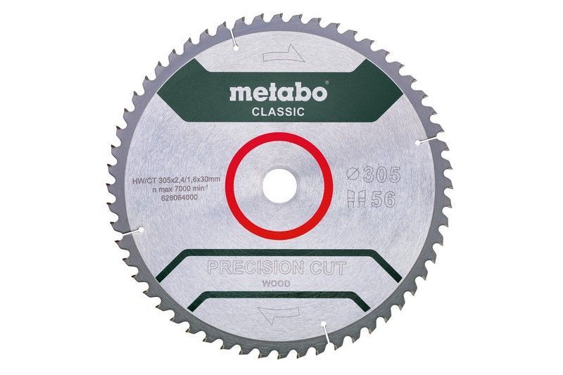 Piła Tarczowa Precision Cut Wood 305*30Mm Z56 - Metabo