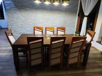 Stół i 12 krzeseł 100x200 100x250 100x300 rozsuwany lite drewno