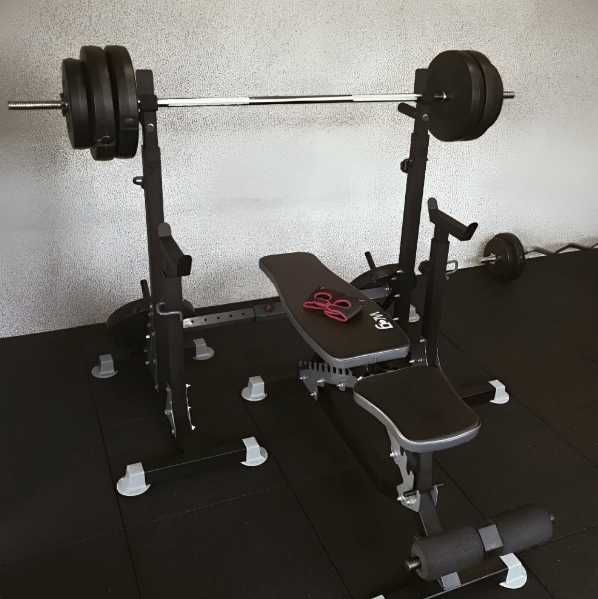 Лавка жиму під штангу зі стійками WT3311 Скамья жима Лава Стійки