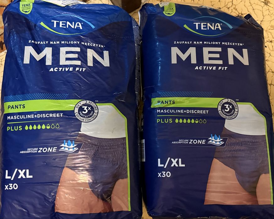 Wkładki pieluchy Tena MEN pants active 45 szt rozm L