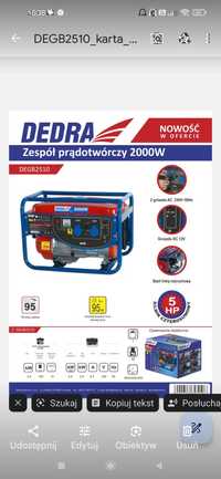 Agregat prądotwórczy Dedra 2200