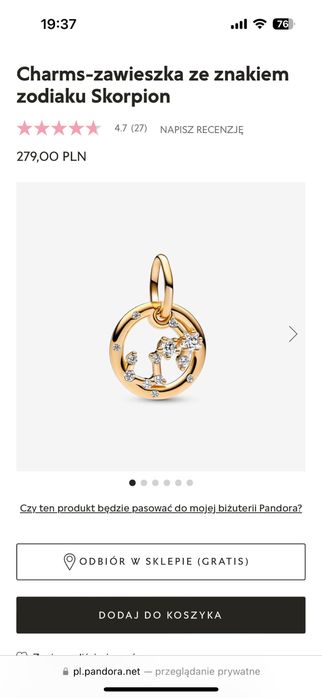 Oryginalna pandora lew