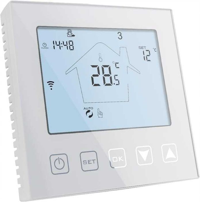 Inteligentny termostat KETOTEK WiFi ogrzewania biały KTF0155C Ogrzewan