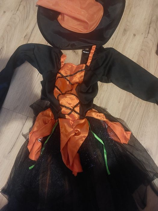 Strój czarownicy dla dziewczynki ok 134-140 cm