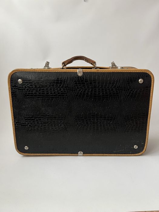 Чемодан шкіряна валіза сумка саквояж СРСР СССР вінтаж мос штамп