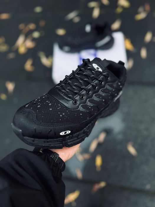 Мужские кроссовки Salomon Черные Термо кросіаки чоловічі осінні