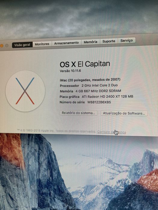 Imac 20” com teclado