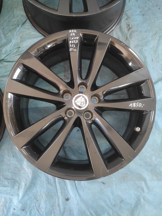104 Felgi aluminiowe ORYGINAŁ JAGUAR R 19 5x108 Czujniki CZARNE