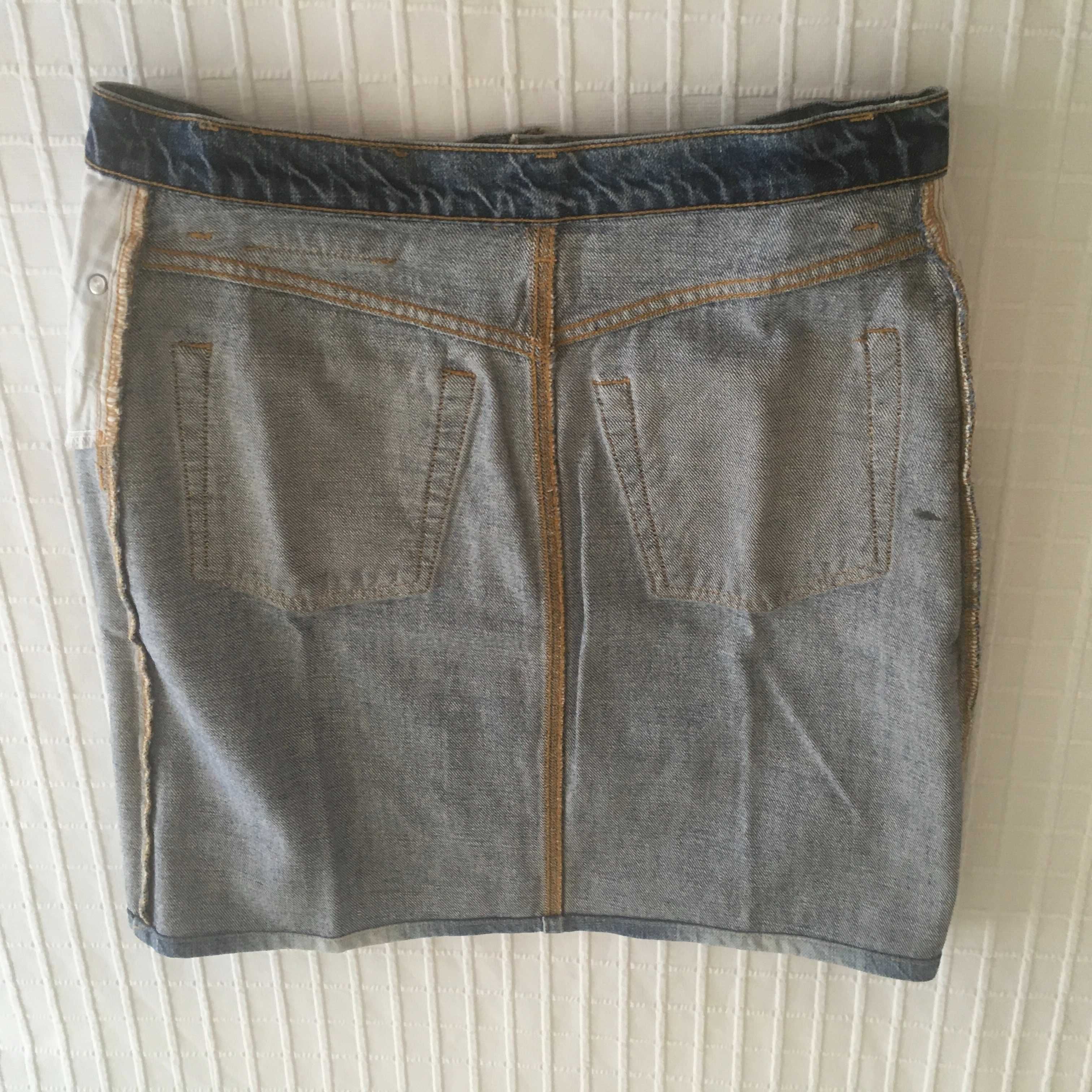 Mini saia Jeans Ralph Lauren como NOVA