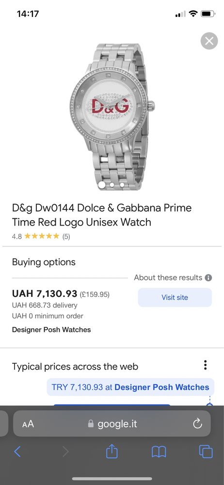 Часи dolce and gabbana original