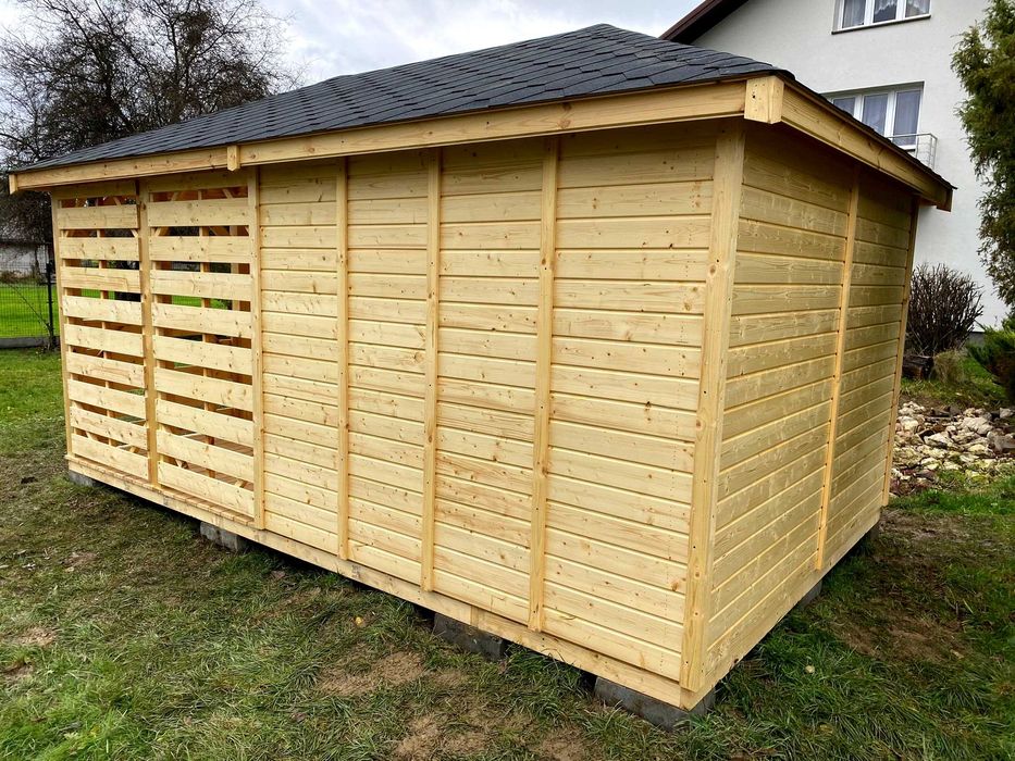 Altana ogrodowa z domkiem narzędziowym Afrodyta 3m x 5m - PRODUCENT