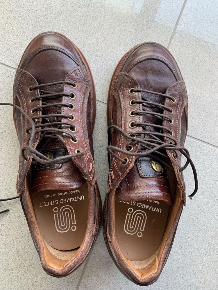 Sapatos homem casual pele