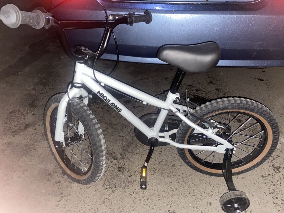 Детский велосипед Miqilong ST 16" Серебристый