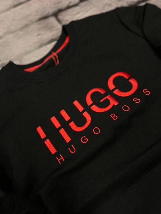 СНИЖЕНИЕ ЦЕН -40%Женский свитшот HUGO BOSS черный люкс кофта XS-M sale