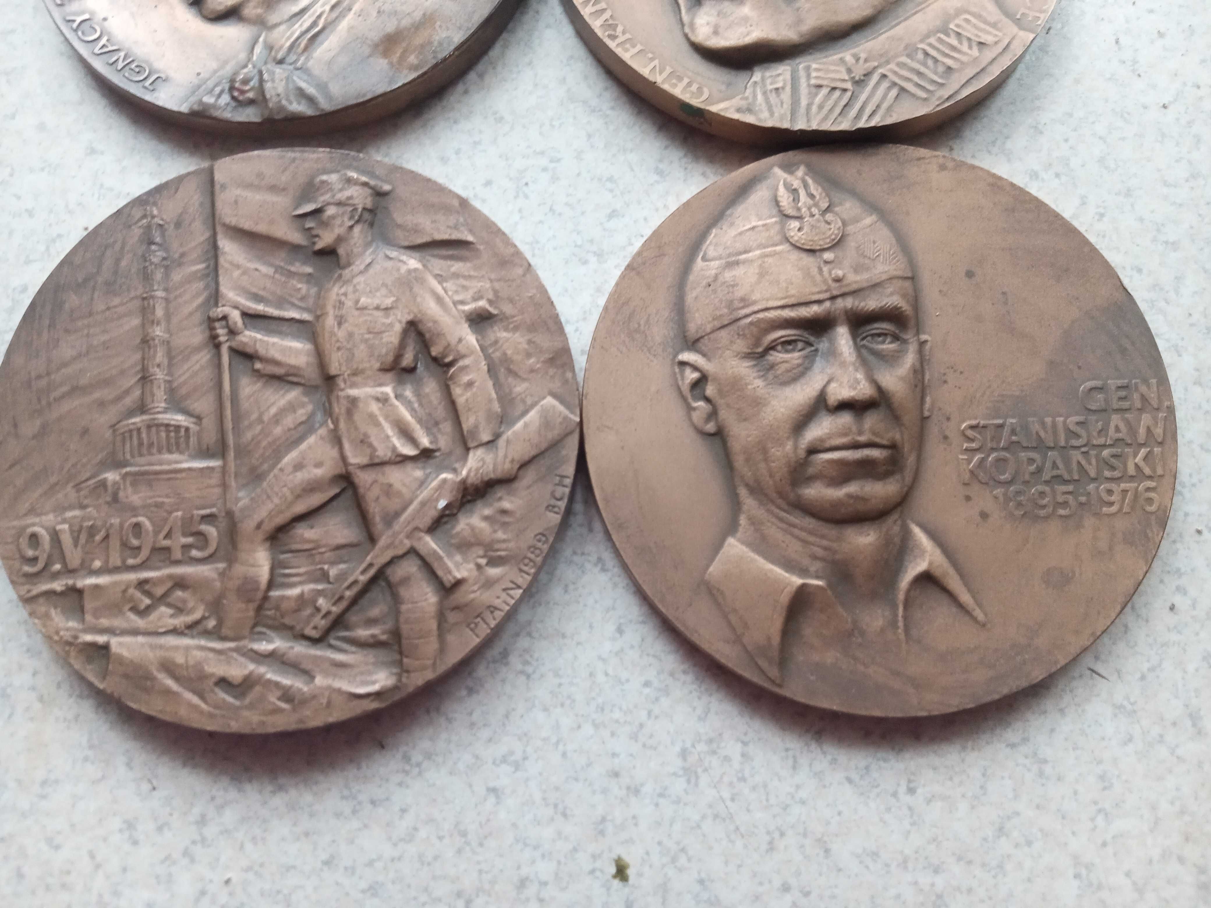 Medale I.Paderewski ,F.Wład, gen.Kopański 4szt