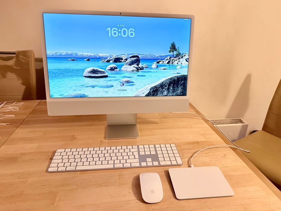 Apple iMac 24 cale, proc. M1 16 GB RAM, Retina 4.5K HD 256 GB SSD 2021