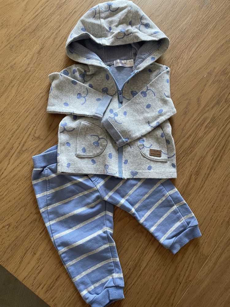 Komplet dres bawełniany chłopięcy zestaw bluza spodnie Mayoral 68