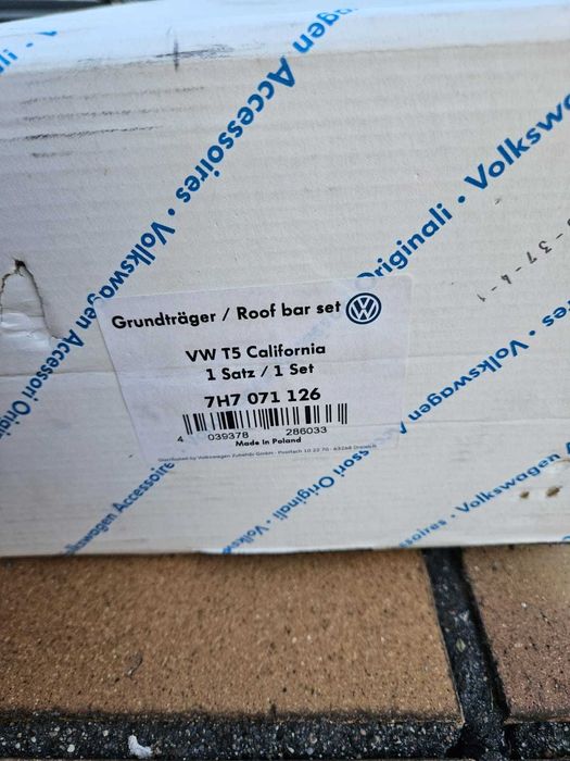 Belki Dachowe Bagażnik VW T5 T6 California