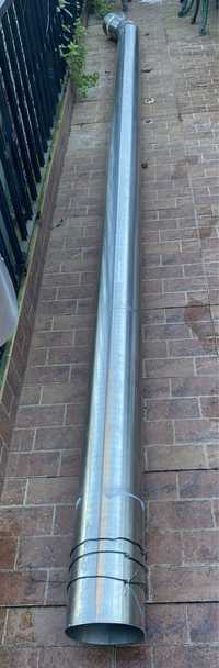 2 Tubos Inox 4,35m e 1,40m, 170mm e 2mm espessura