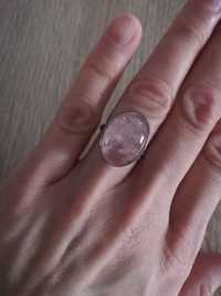 Srebrny pierścionek z naturalnym kamieniem srebro 925 sygn r. 13