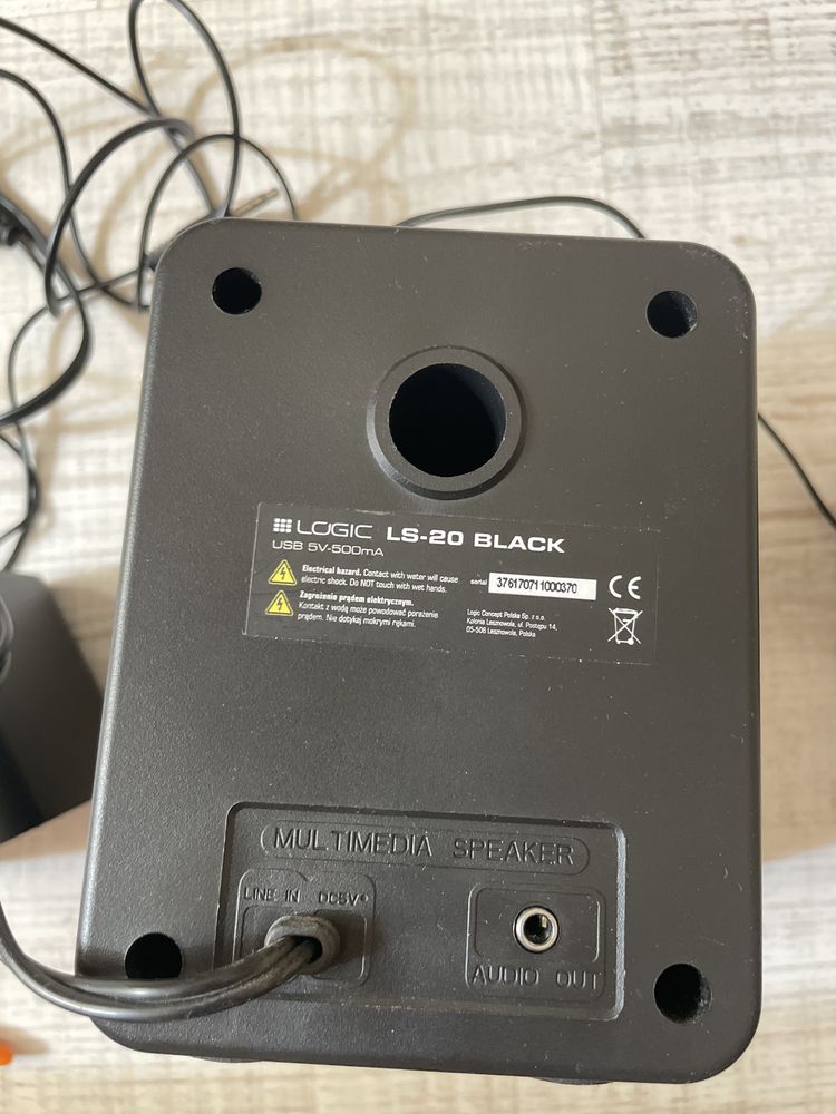 Zestaw głośników Logic LS-20 black