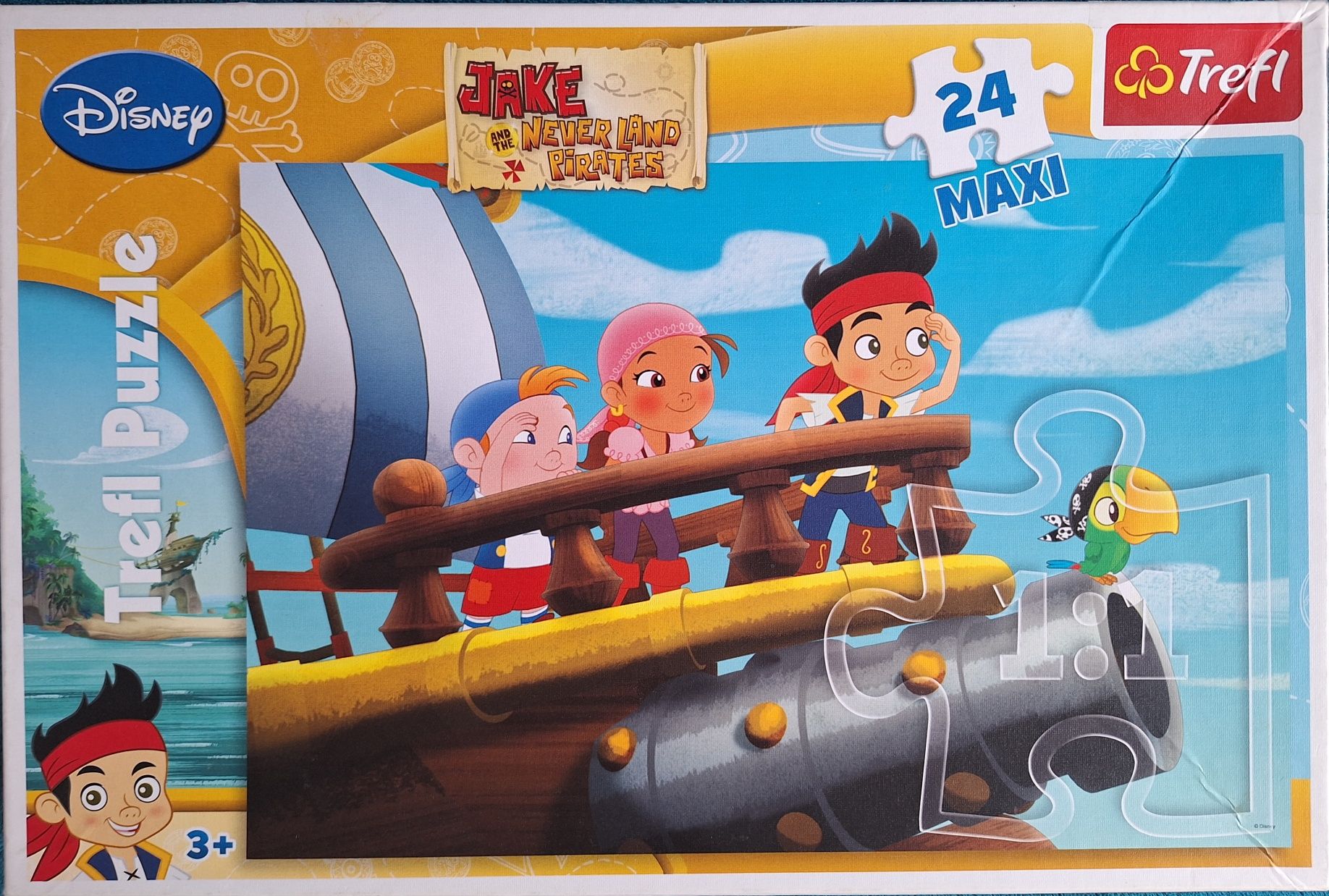 Puzzle 24 maxi Jacke i piraci z Nibylandii + Gratis!!!